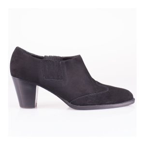 Black suede shoe