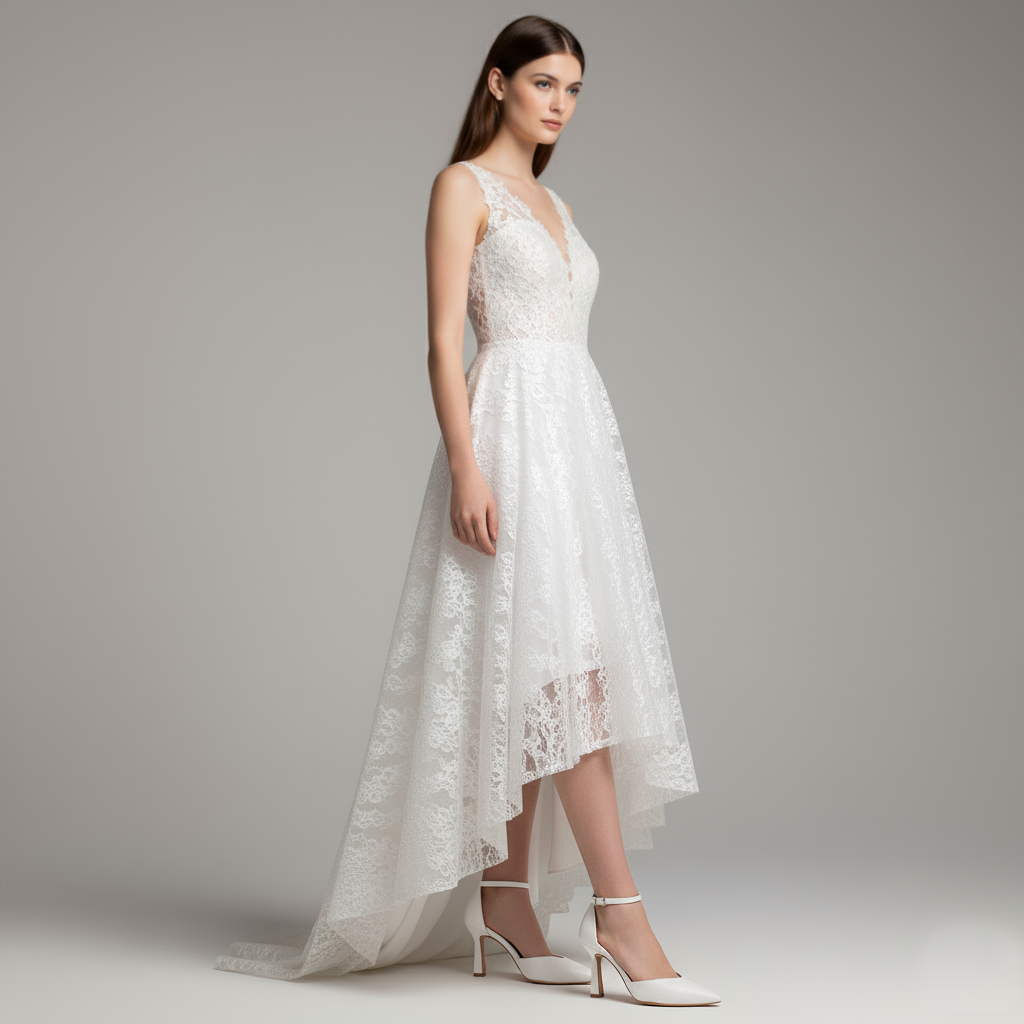 Décolleté Bianche Tacco Alto in Pelle