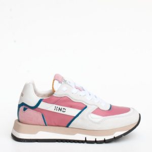 Sneaker bianca e rosa