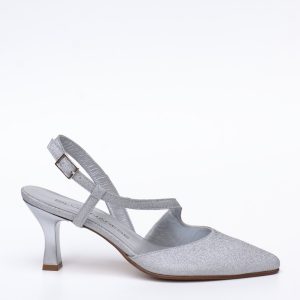 scarpa elegante argento