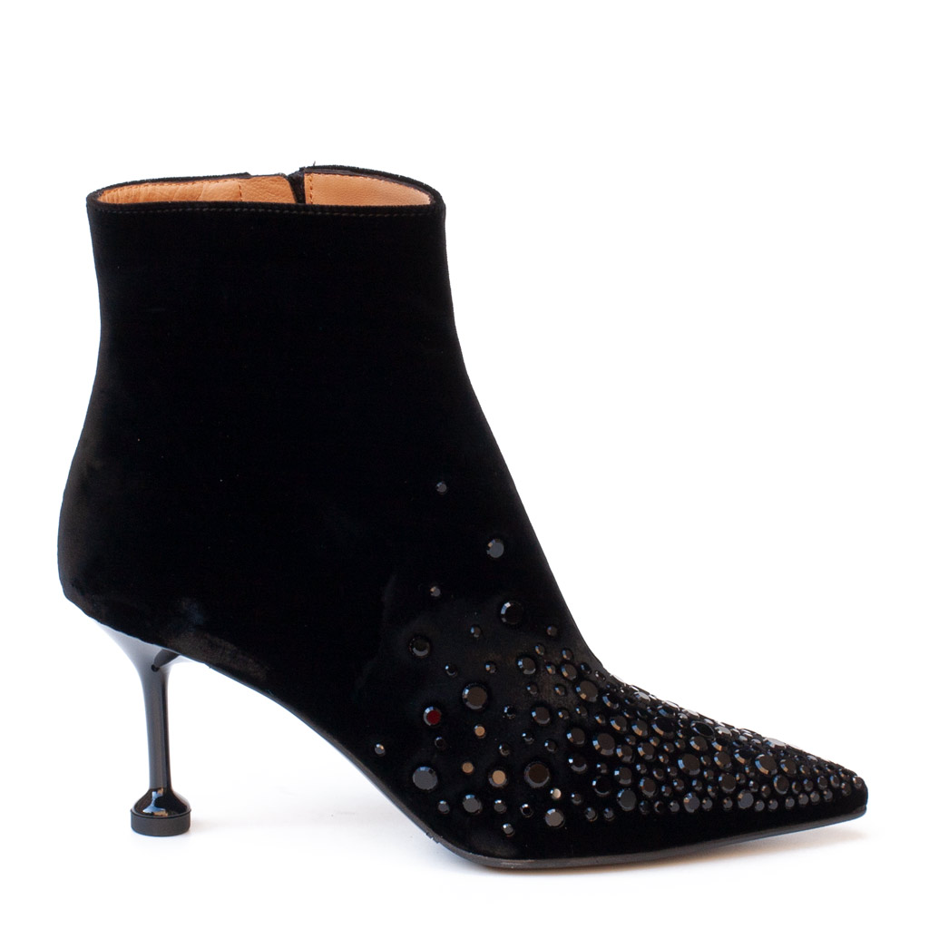 Stivaletto Elegante Nero Tacco Alto