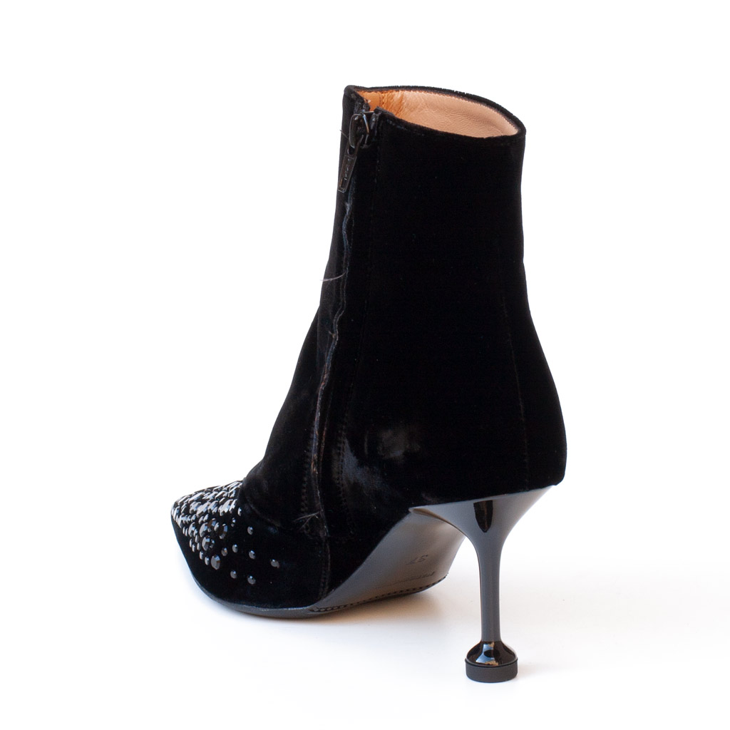 Stivaletto Elegante Nero Tacco Alto
