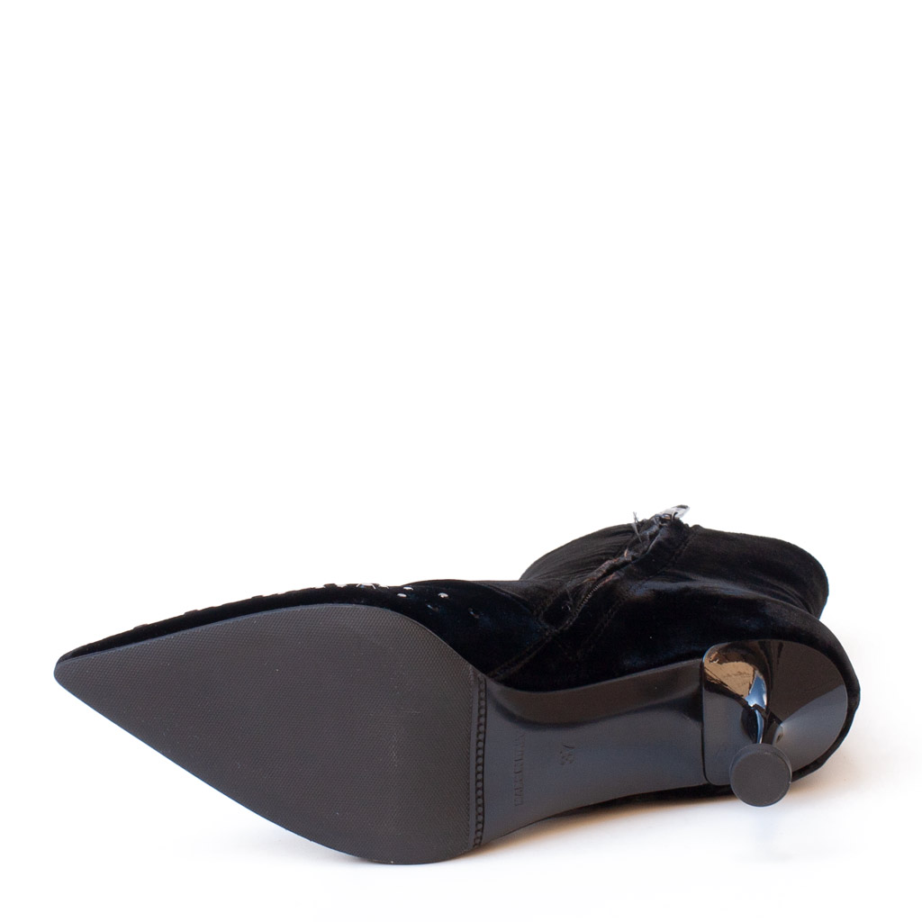 Stivaletto Elegante Nero Tacco Alto