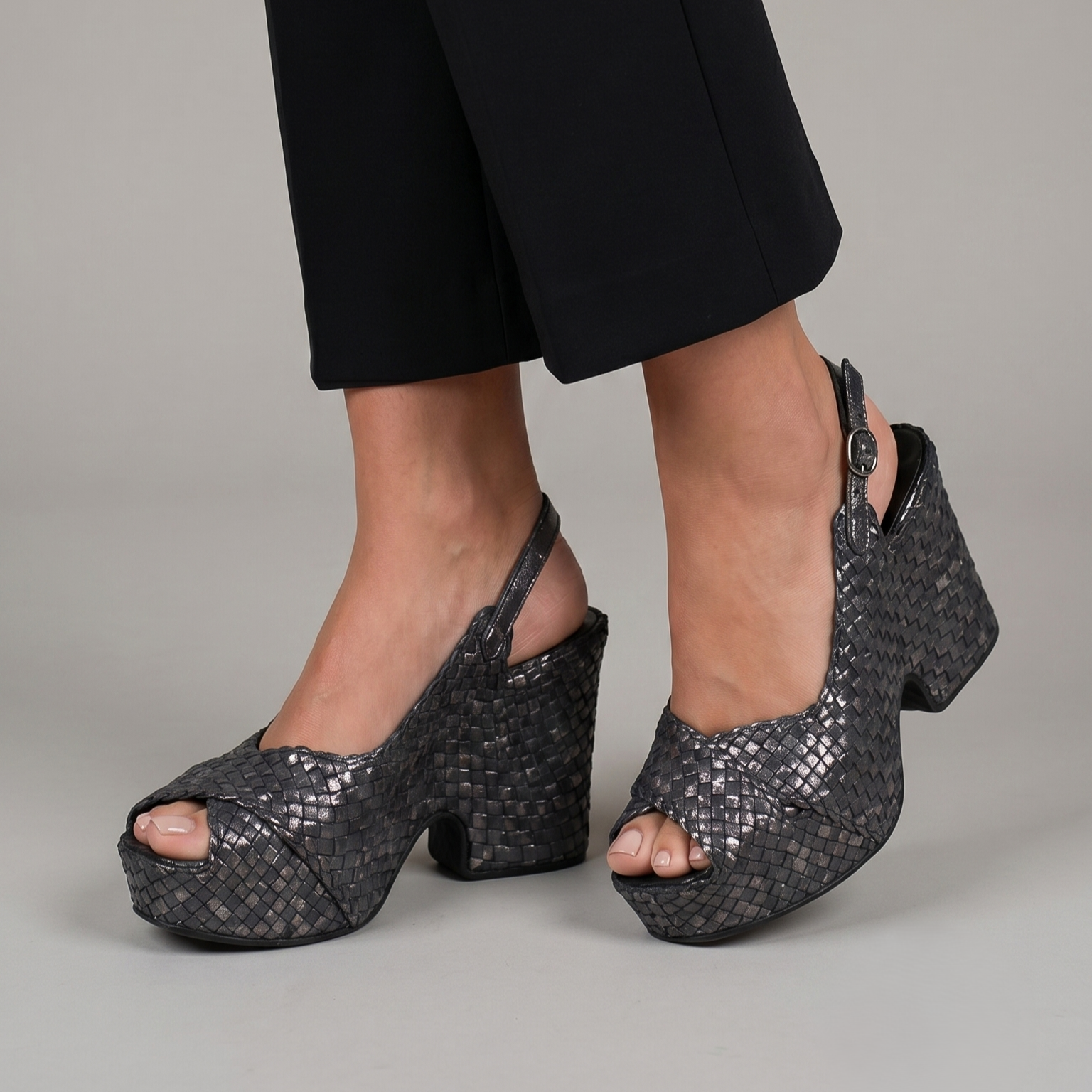 Pons Quintana Black Cali Sandal