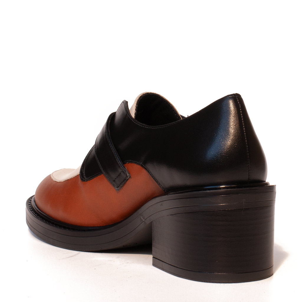 Mocassino Tacco Fibbia Multicolore Elegante