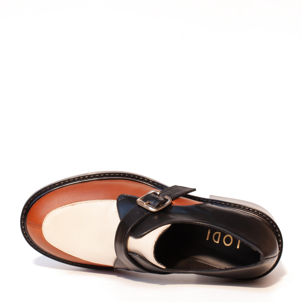 Mocassino Tacco Fibbia Multicolore Elegante