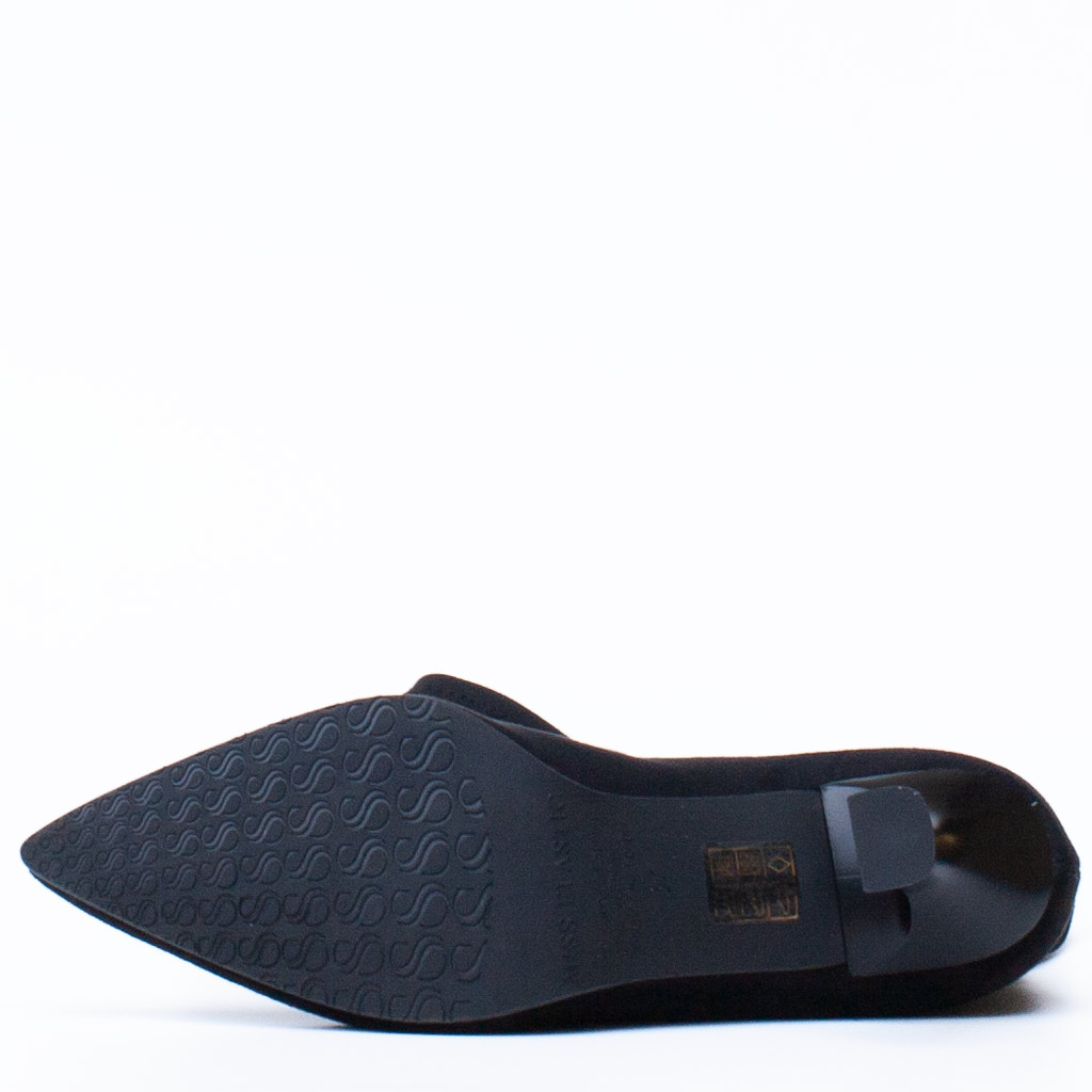Stivale Sopra Ginocchio Camoscio Elasticizzato Nero Miss Elastic