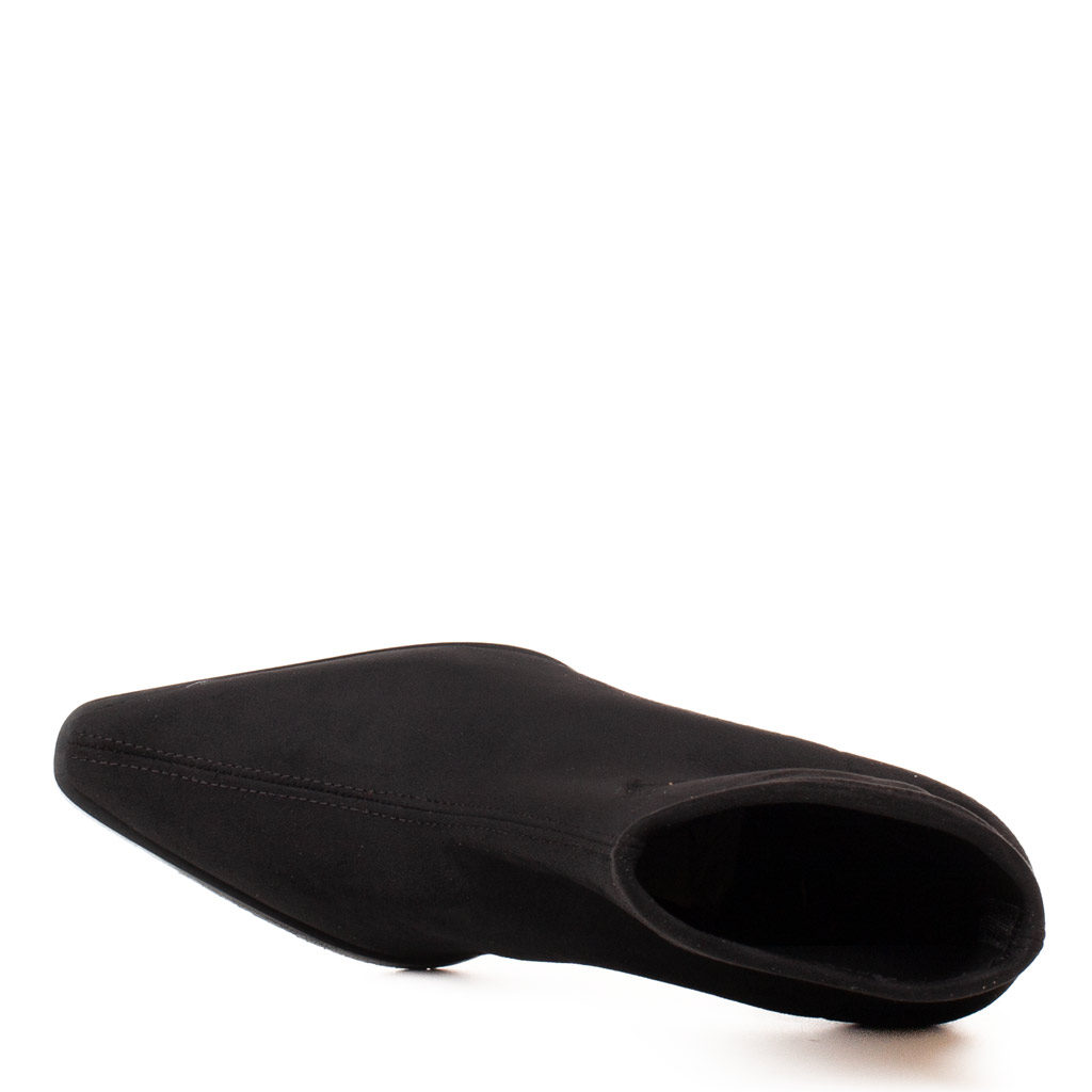 Black Stretch Suede Ankle Boots – Texano Style