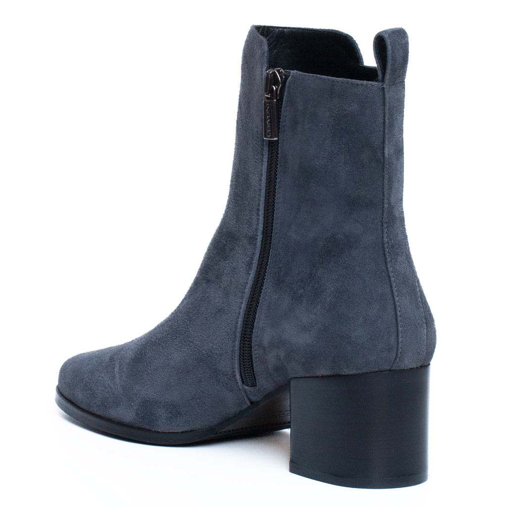 Stivaletto Donna Elegante Suede Grigio