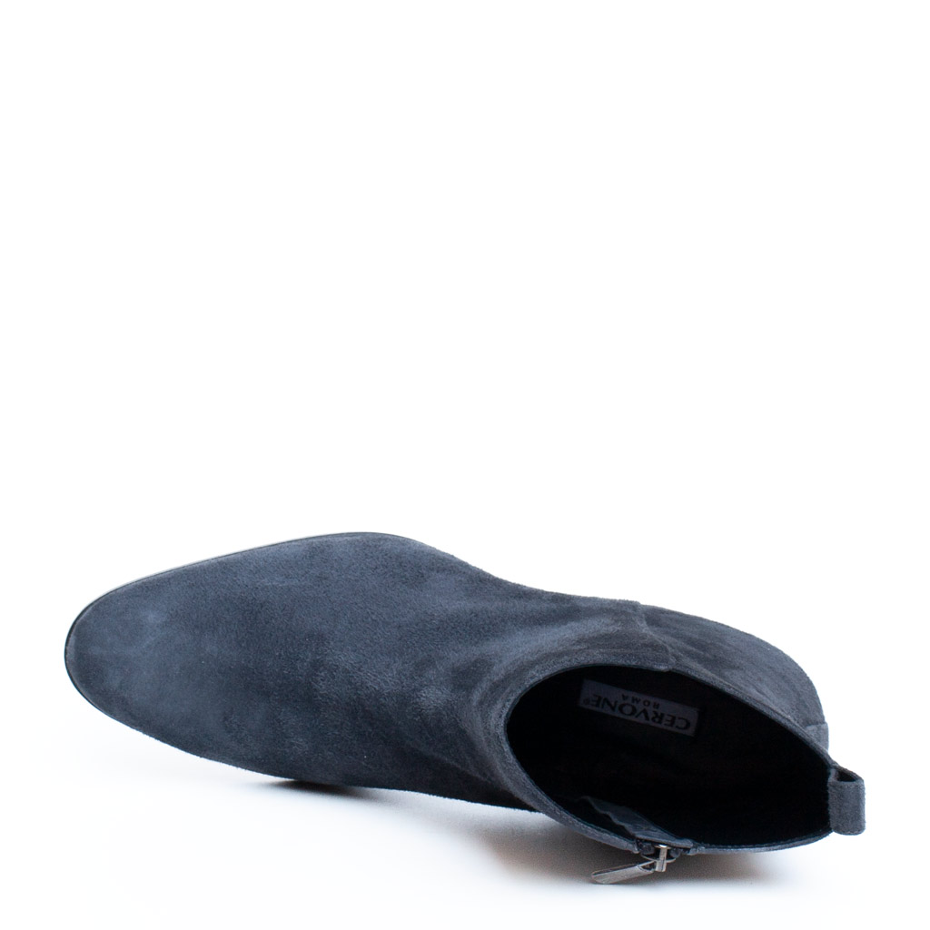 Stivaletto Donna Elegante Suede Grigio