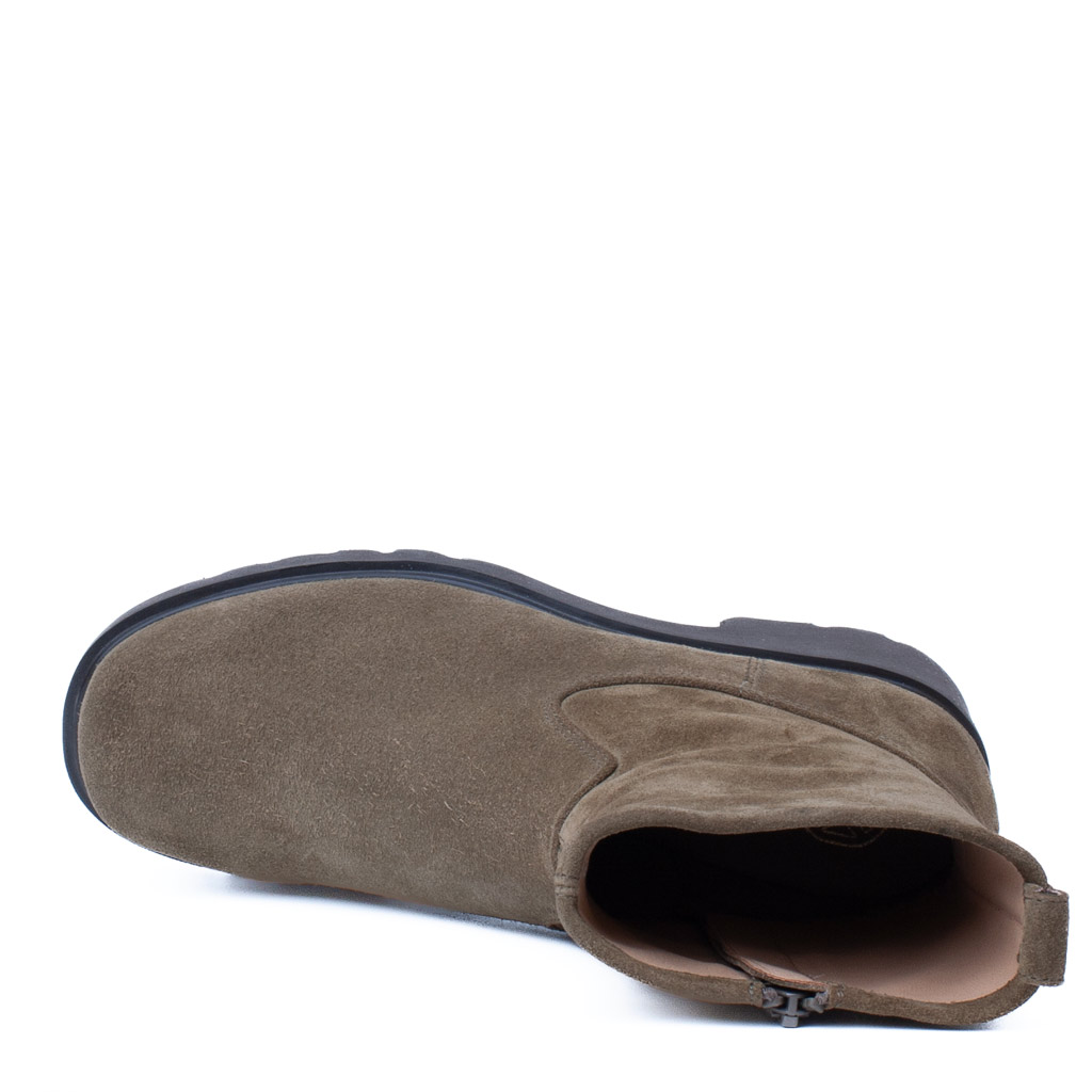 Para Javito Unisa Green Suede Ankle Boots