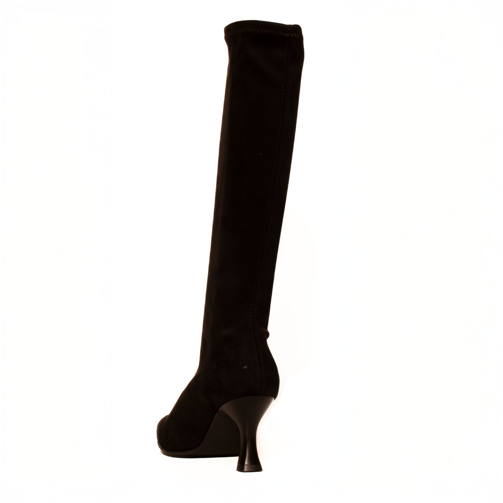 Stivale stretch nero alto