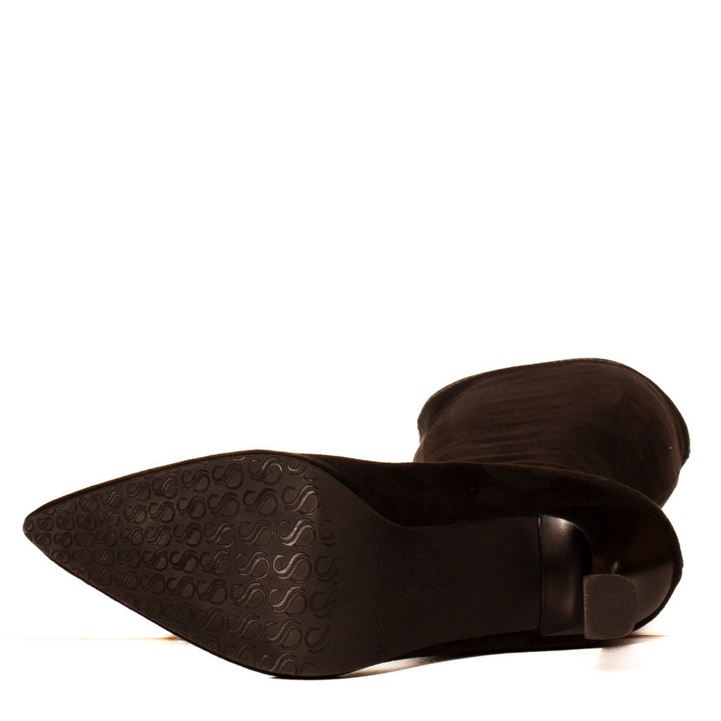 Stivale stretch nero alto