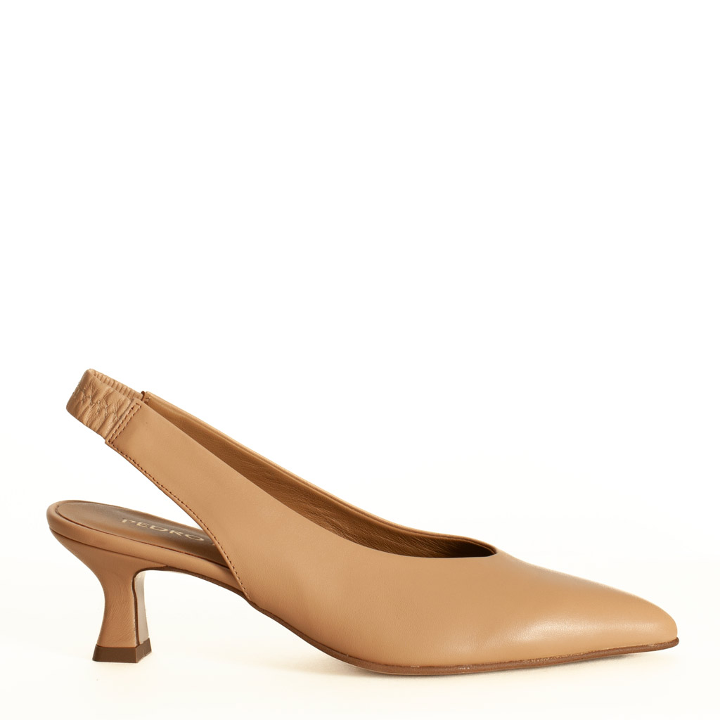 Chanel Beige Tacco Medio Pedro Miralles in Pelle