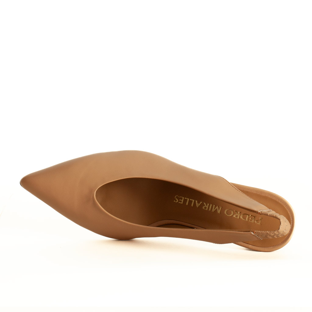 Chanel Beige Tacco Medio Pedro Miralles in Pelle