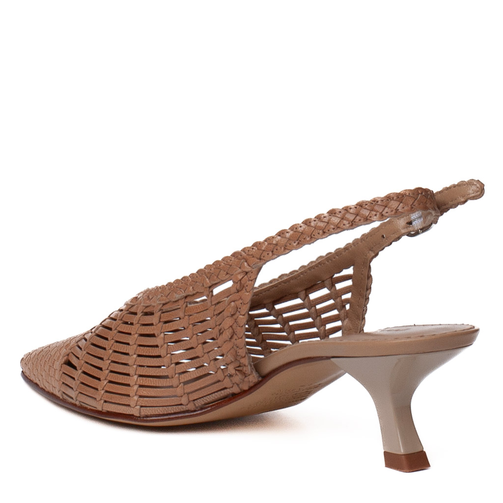 Slingback Woven Pons Quintana Carol Beige