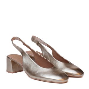 Unisa’s Leira platinum round-toe Chanel-style shoe