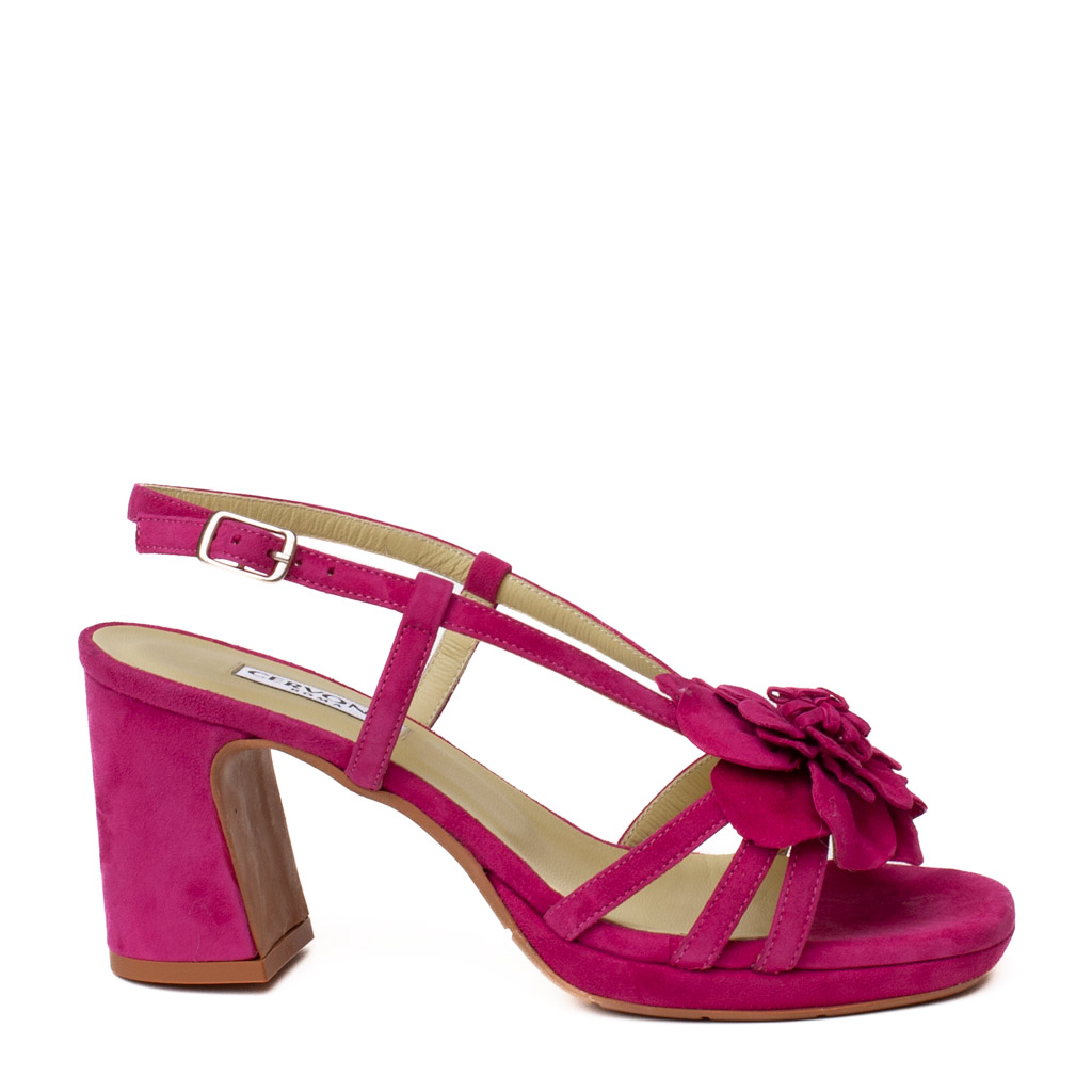 Cervone Fuchsia Suede Sandal