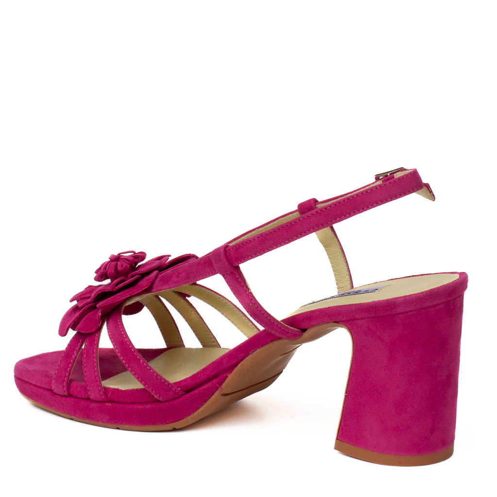 Cervone Fuchsia Suede Sandal