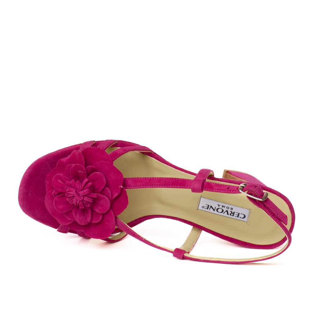 Cervone Fuchsia Suede Sandal