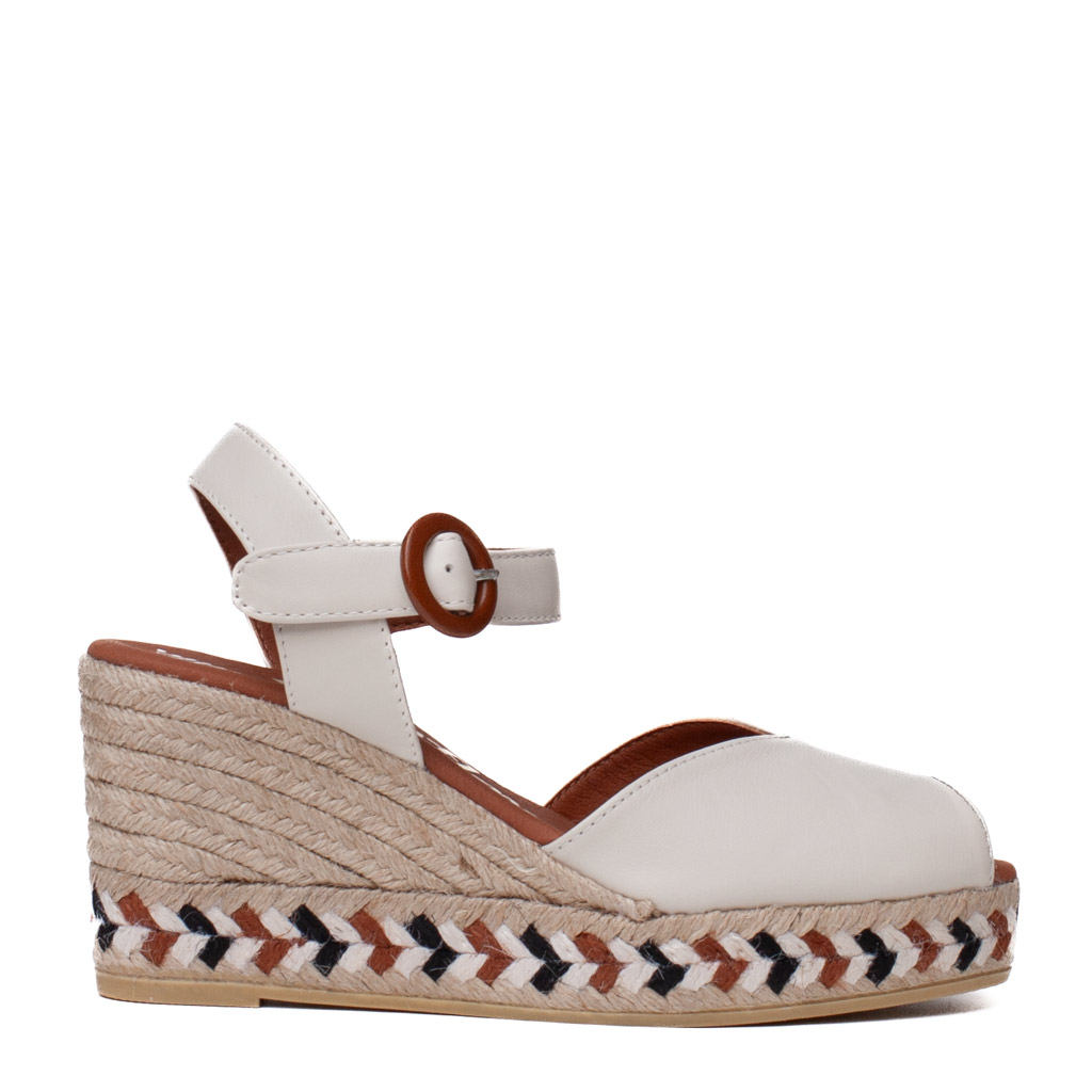 Espadrillas nappa avorio spuntate Viguera
