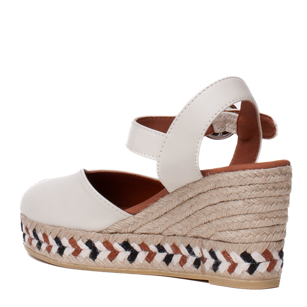 Espadrillas nappa avorio spuntate Viguera