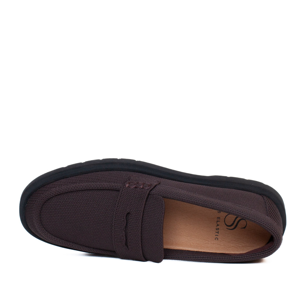 Mocassino Elastico Marrone Donna Miss Elastic