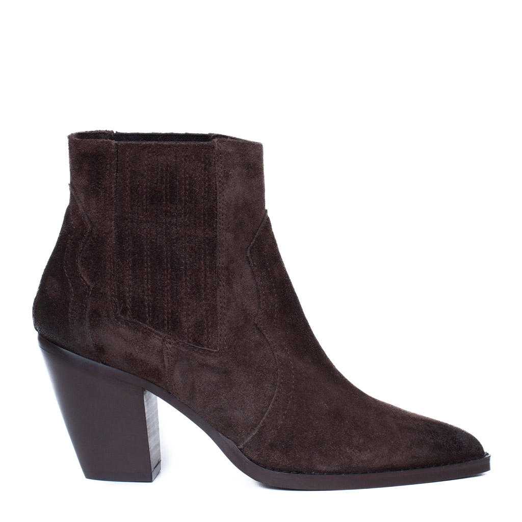 Stivaletto Texano Camoscio Marrone Donna