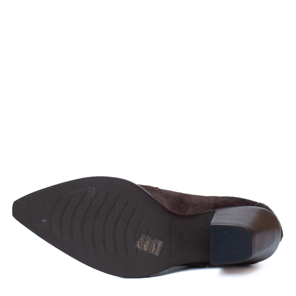 Stivaletto Texano Camoscio Marrone Donna
