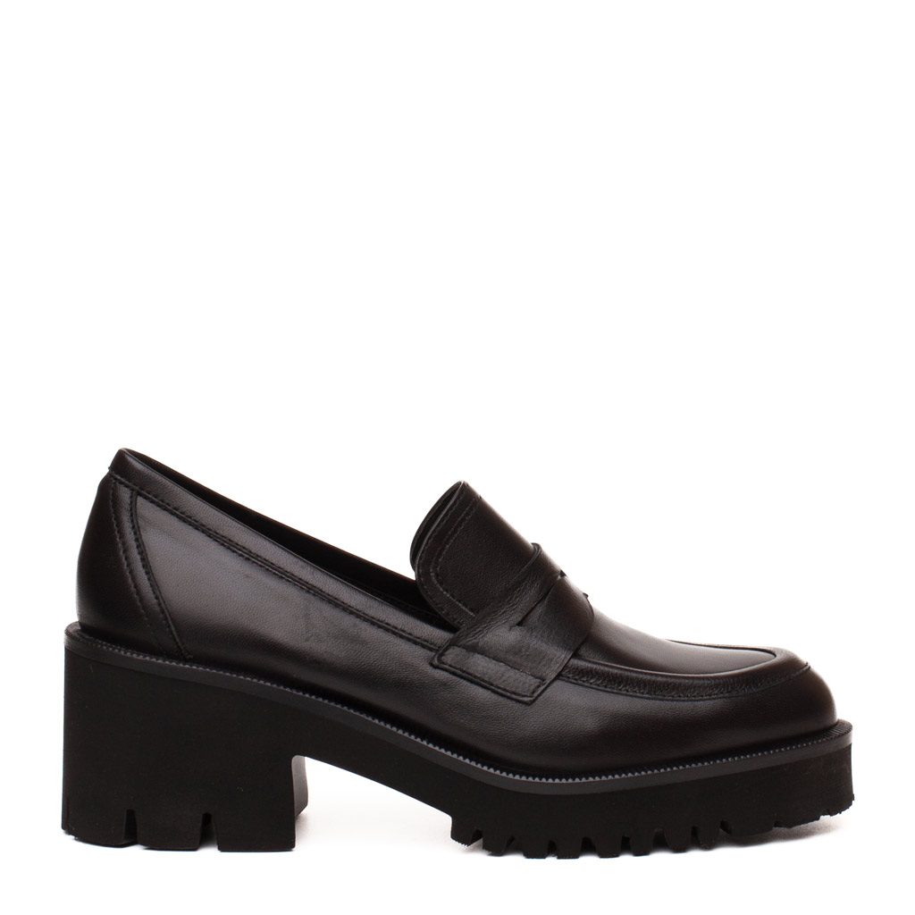 Mocassino in pelle con para Cervone