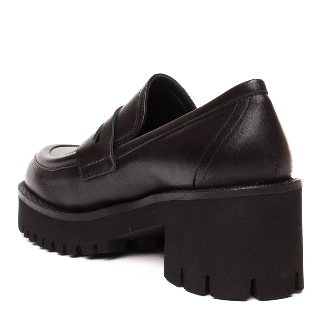Mocassino in pelle con para Cervone