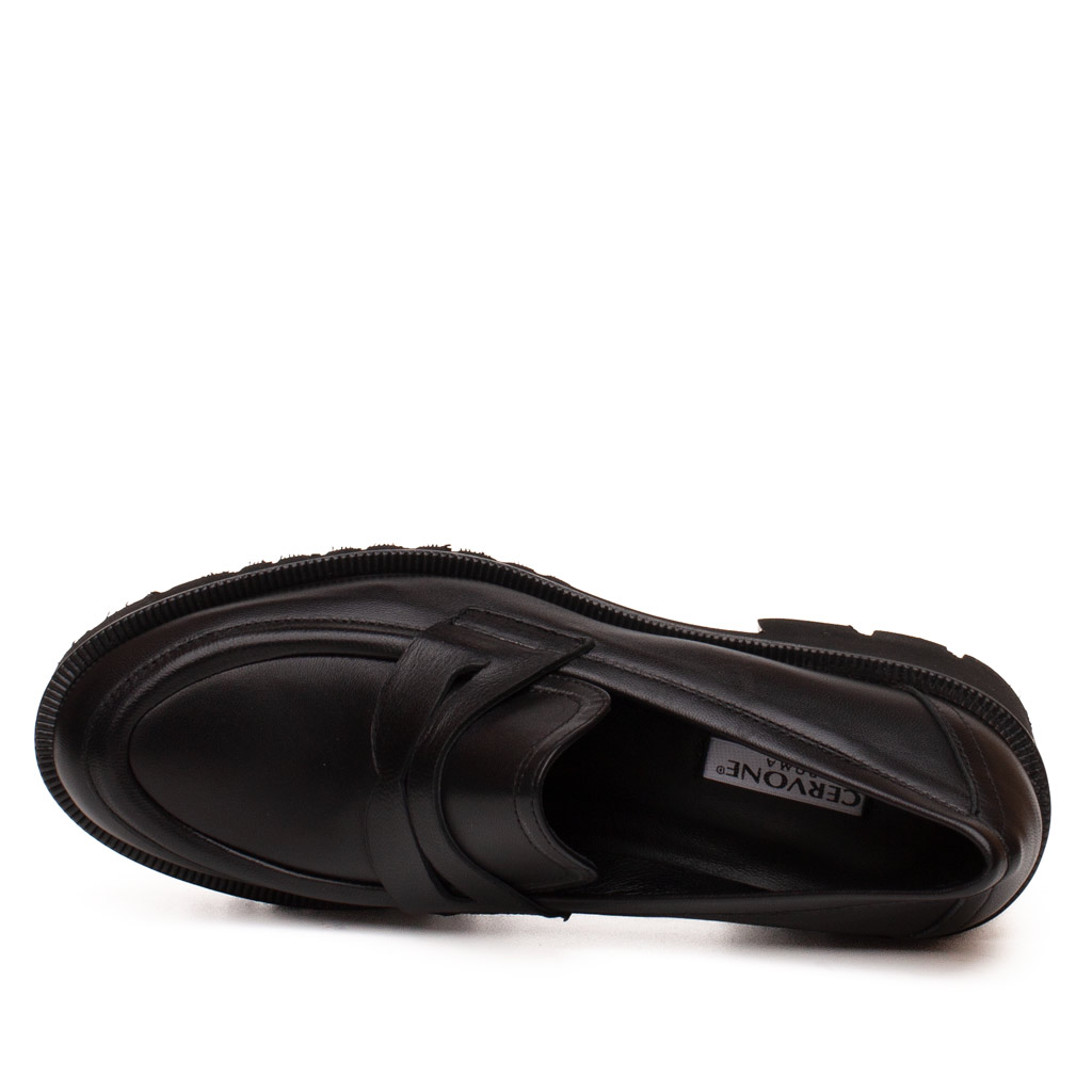 Mocassino in pelle con para Cervone