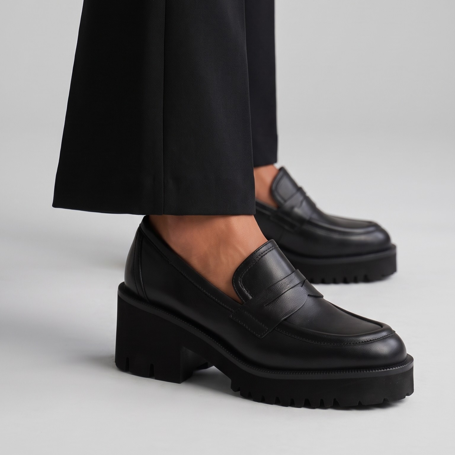 Mocassino in pelle con para Cervone