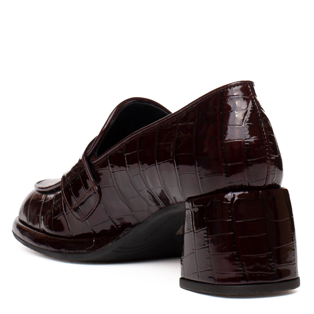 Mocassino con tacco vernice Pons Quintana Emilia