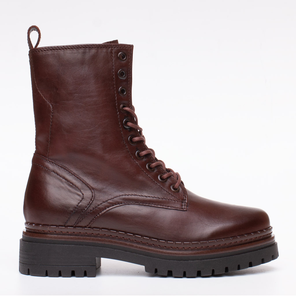 Anfibio marrone in pelle MJUS da donna con zip