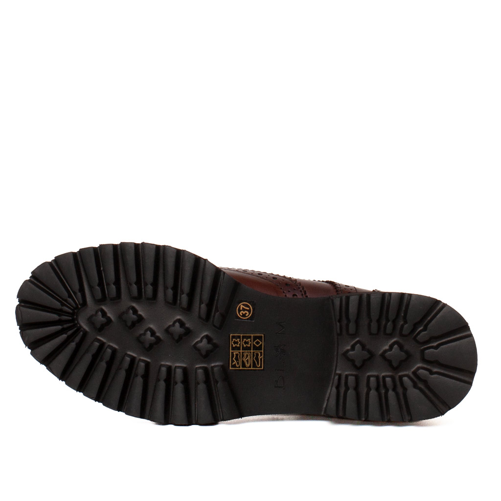 Scarpe Monk Strap Marroni in Pelle Donna