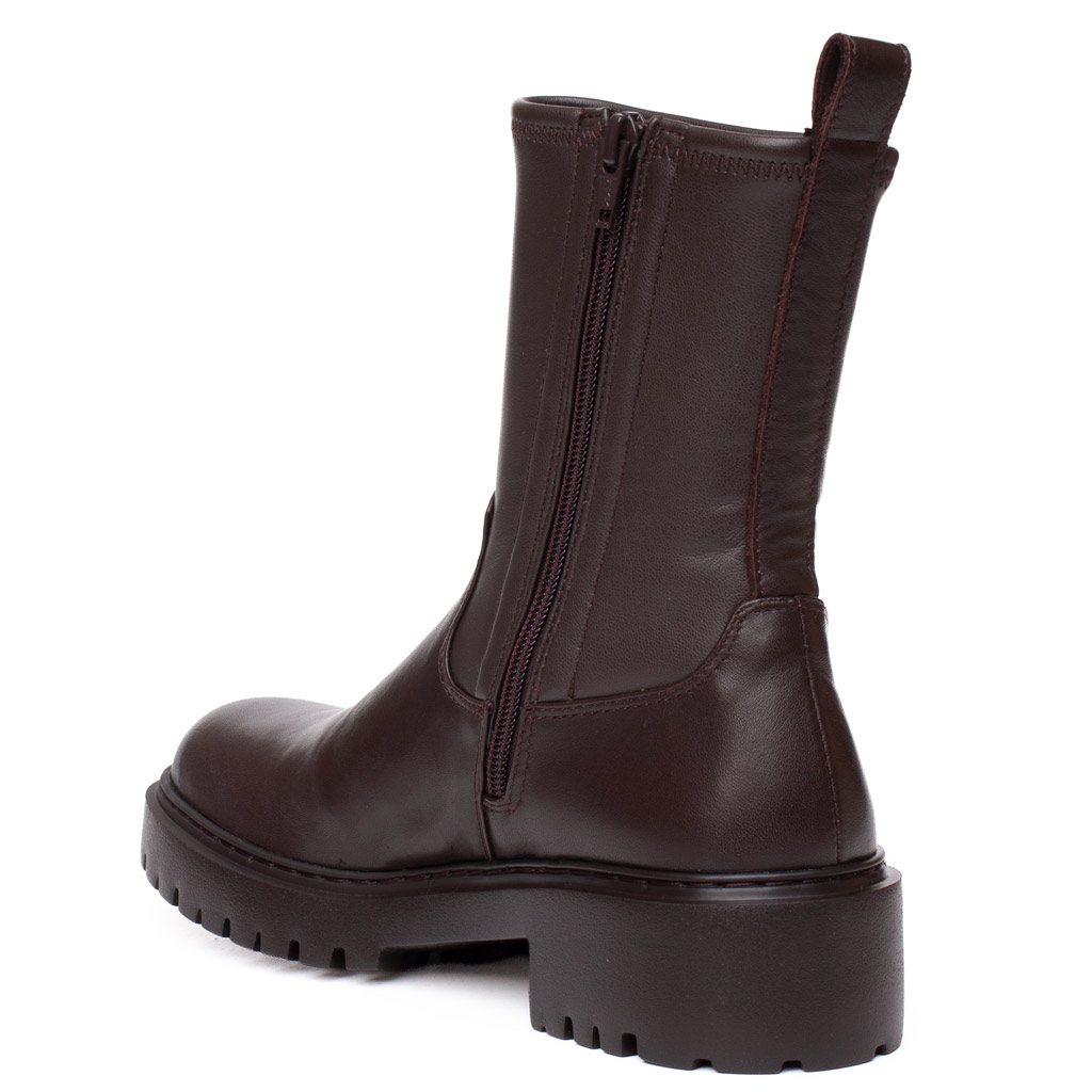 Stivaletto Biker Marrone Unisa Guido Gambale Stretch