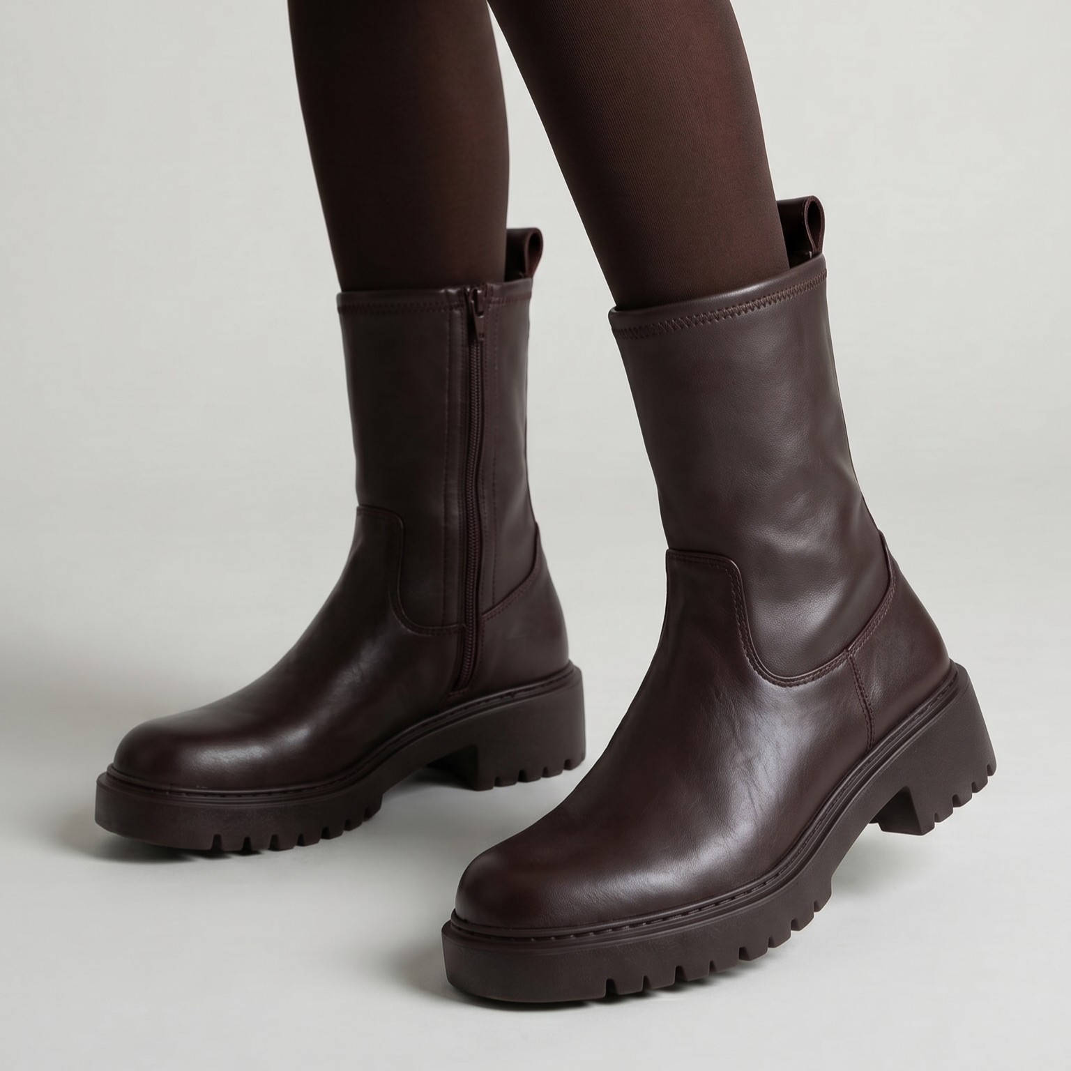 Stivaletto Biker Marrone Unisa Guido Gambale Stretch