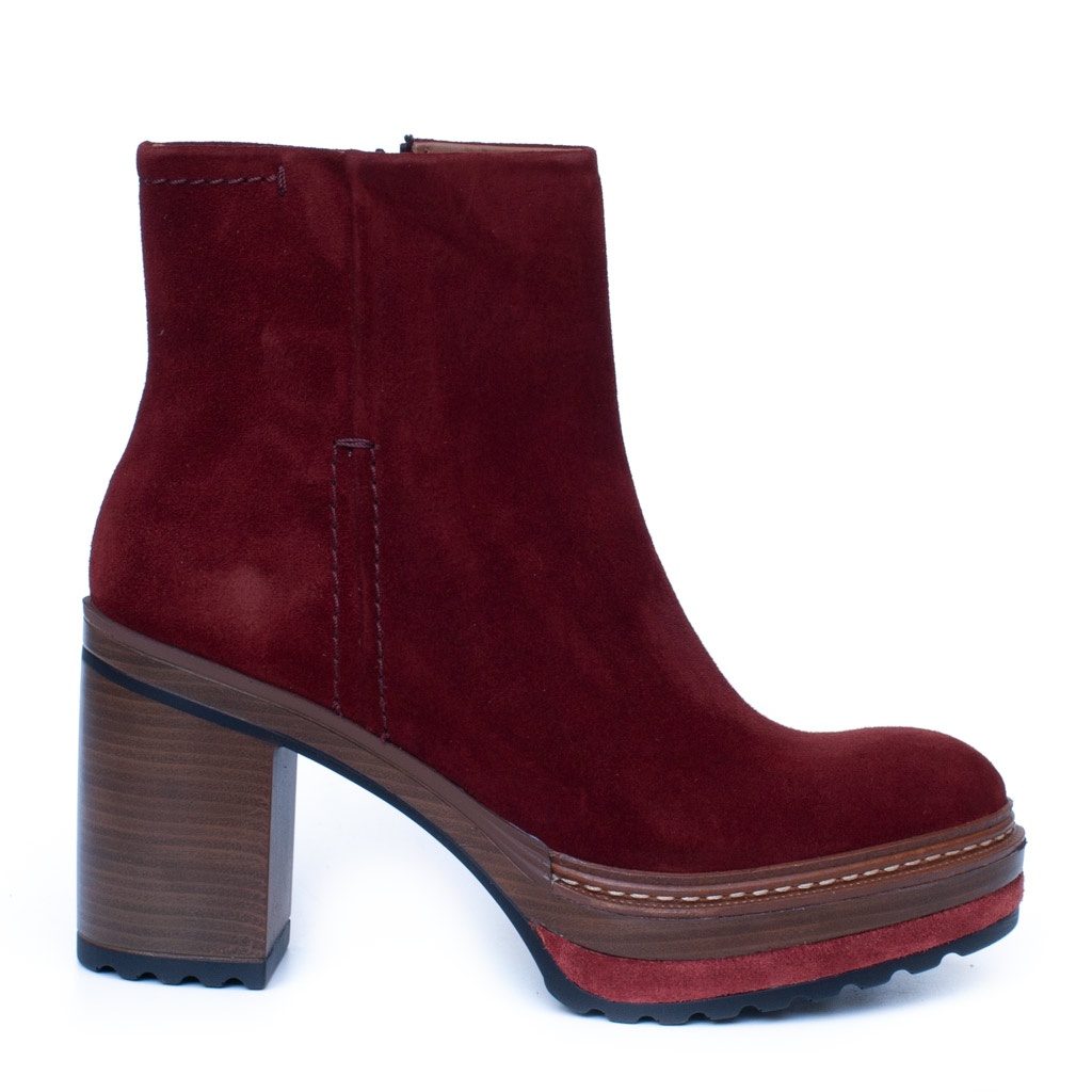 Stivaletto Camoscio Bordeaux Pons Quintana Olivia