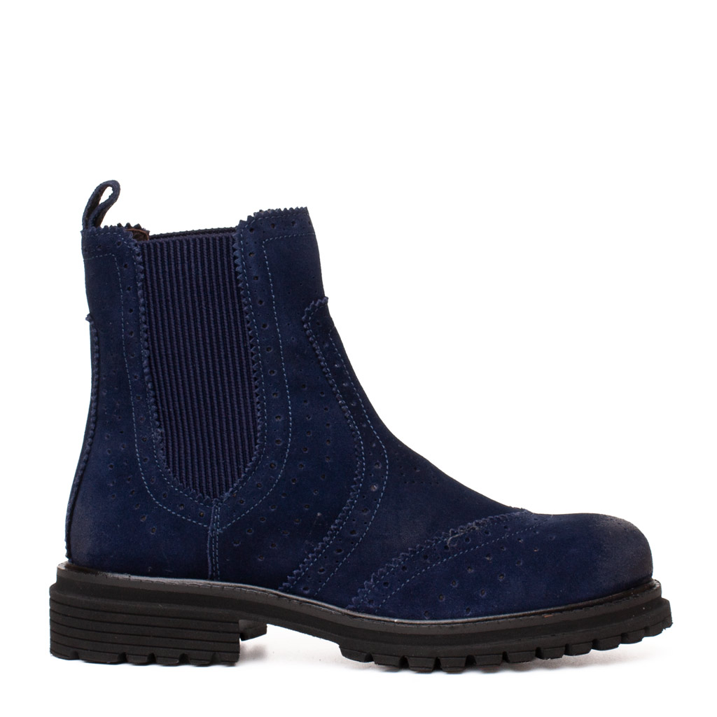 Stivaletto Chelsea Camoscio Blu da Donna