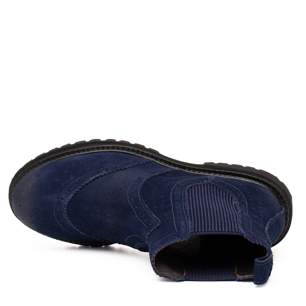 Stivaletto Chelsea Camoscio Blu da Donna
