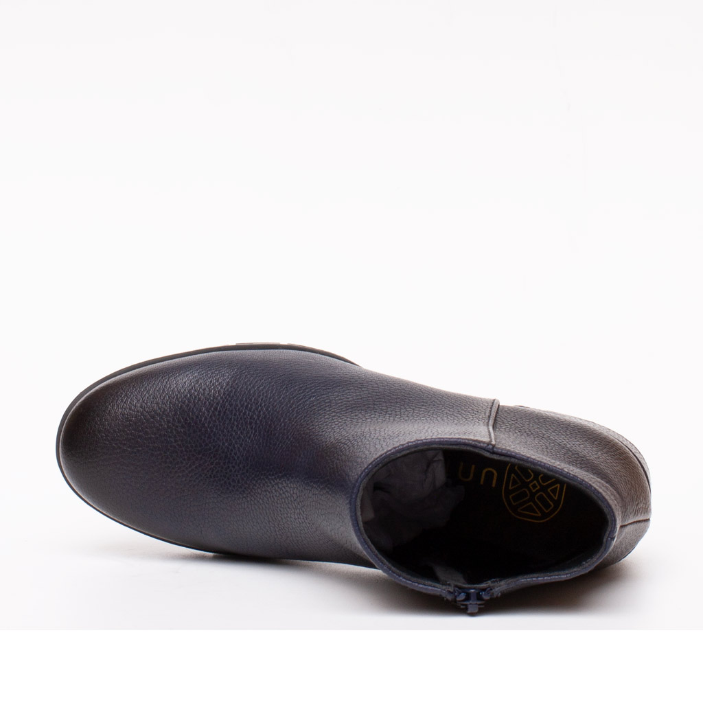 Stivaletto Pelle Blu Plateau Jaydi Unisa | Comfort e Tacco Medio